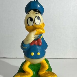 Vintage Hard To Find Walt Disney Donald Duck Wax candle figurine 6" tall 1960s